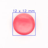 Koraalrode Knoop 12x12mm Knopen KNP00060
